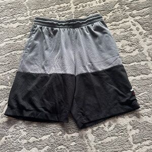 Kids Jordan Black and Gray Athletic Shorts